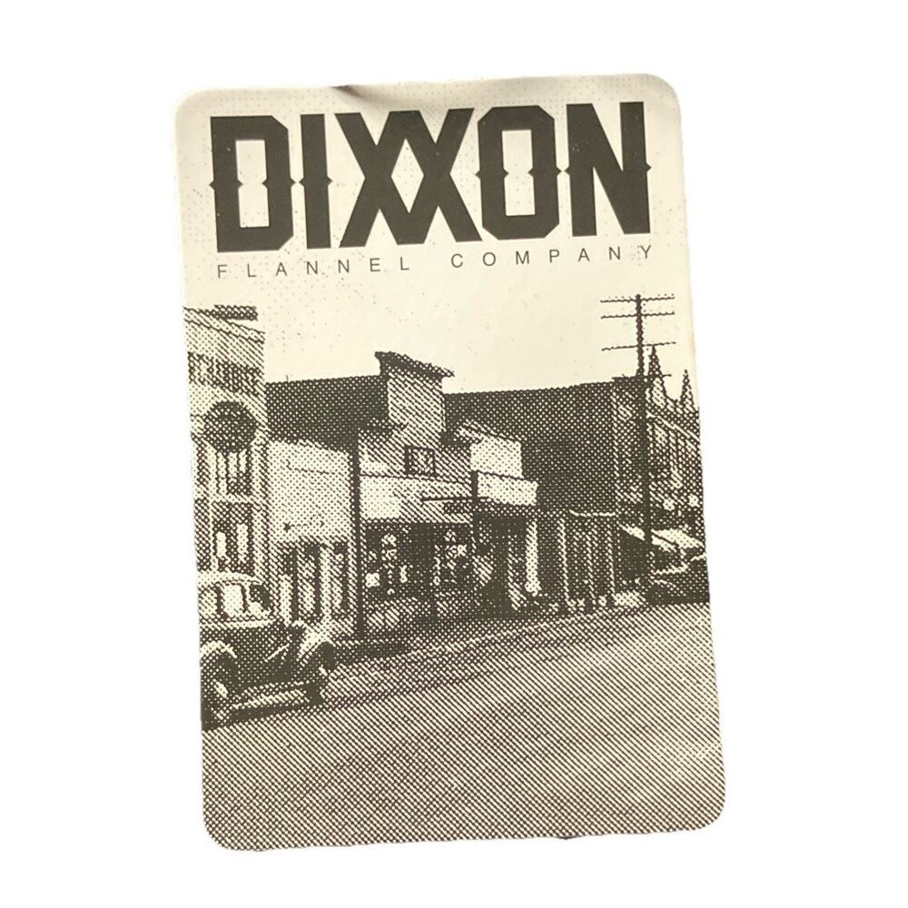 Dixxon Shirt Sticker With Old Town Scene Black And Gray With Old Car Graphic